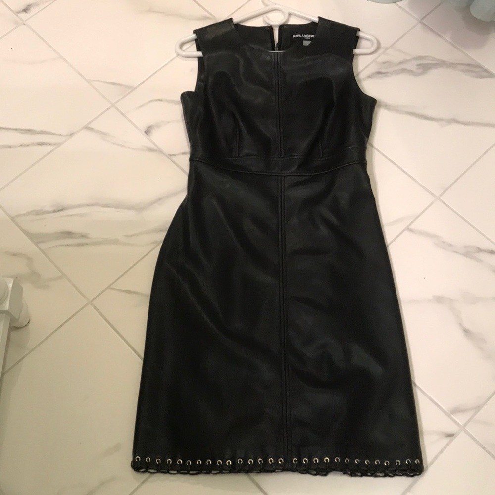 Karl Lagerfeld pleather dress